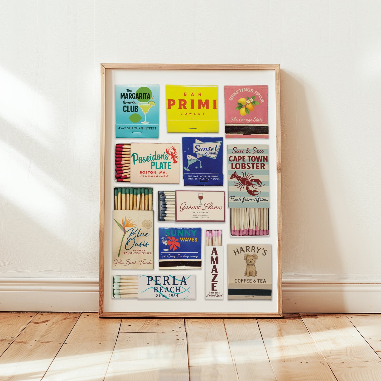 Custom Matchbook Art - Personalized Digital Poster Gift