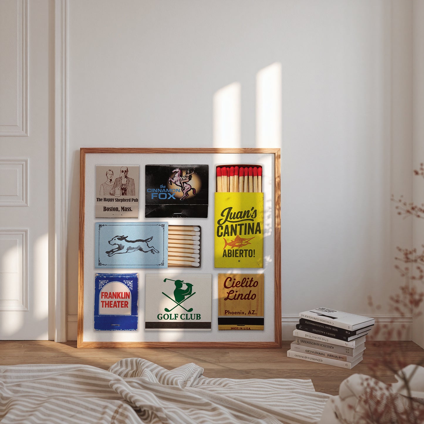 Your Story in 7 Tiny Matchbooks – Square Custom Digital Poster