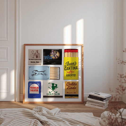 Your Story in 7 Tiny Matchbooks – Square Custom Digital Poster